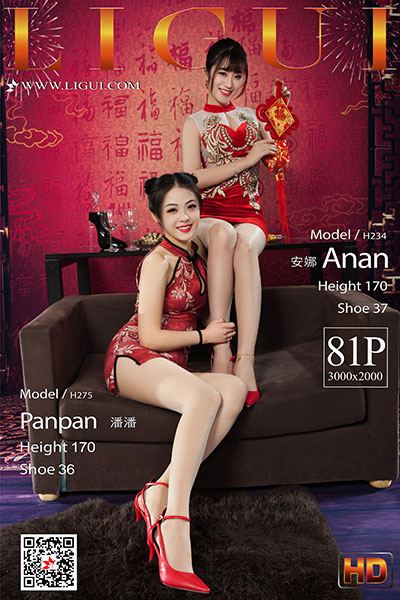 [Ligui丽柜] 2020.01.24 《双生花》之丝丝如意 安娜&潘潘 [81+1P-41M]