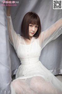 [MSLASS梦丝女神] 2019.11.23 《莎莎 透明白纱裙》 [66+1P-598M]_2