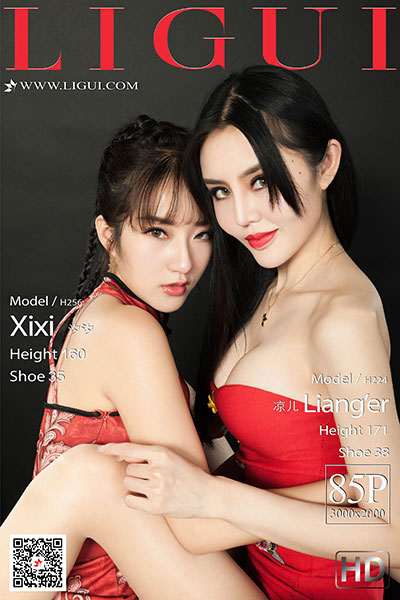 [Ligui丽柜] 2020.09.30 《双生花-佳月沁香莲》汐汐&凉儿 [85+1P-40M]