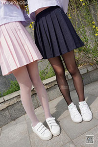 [妖精视觉] 2018.05.20 《黑白双丝配》蕾蕾&妞妞 [29P-22M]_3