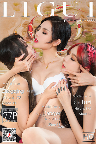 [Ligui丽柜] 2021.09.20 《三生三式-莲情待月》兔子&凉儿&钟情 [77+1P-163M]