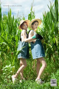 [Ligui丽柜] 2022.08.04 《七夕-田园春色》甜甜&心心 [85+1P-129M]_1