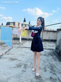 [MSLASS梦丝女神] 2022.07.26 《张馨 JK蓝 钻石图》 [42+1P-88M]_4