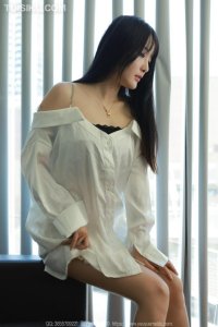 [IESS异思趣向] 2024.08.26 丝享家1809：《一字肩衬衣》婉萍 [90P-72M]_9