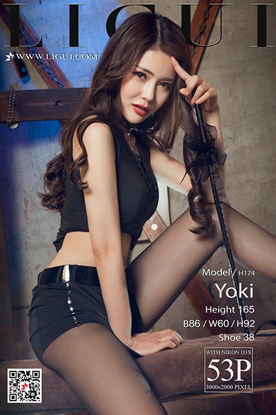 [Ligui丽柜] 2018.03.08 网络丽人 Model Yoki [53+1P-57M]