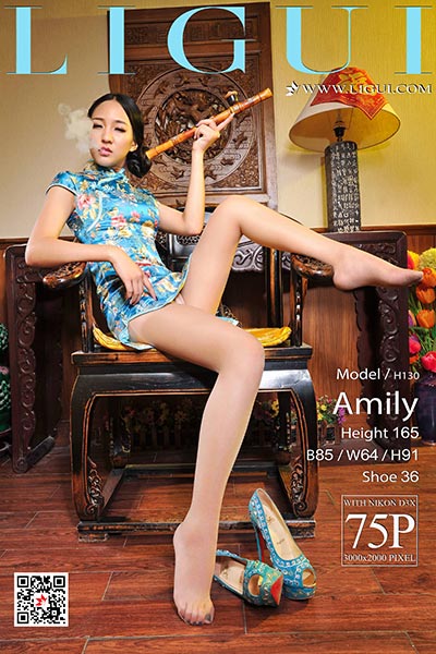 [Ligui丽柜] 2018.08.07 网络丽人 Model Amily [75+1P-60M]